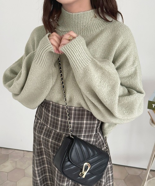 apres jour（アプレジュール）の「もちもちMILKニット【ZOZOTOWN限定アイテム】（ニット/セーター・レディース・アイボリー/ミント/サックスブルー/モカ/ブラック/レッド/ライトイエロー/スモークピンク/ラベンダー/ライトピンク・X-LARGE/フリー）」の13枚目の写真