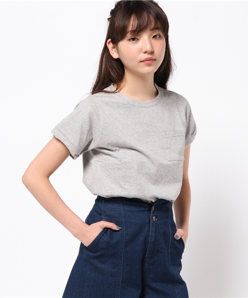 Chico（チコ）の「ポケットT（Tシャツ/カットソー・レディース・ホワイト/ネイビー/モスグリーン/グレー・FREE）」の16枚目の写真