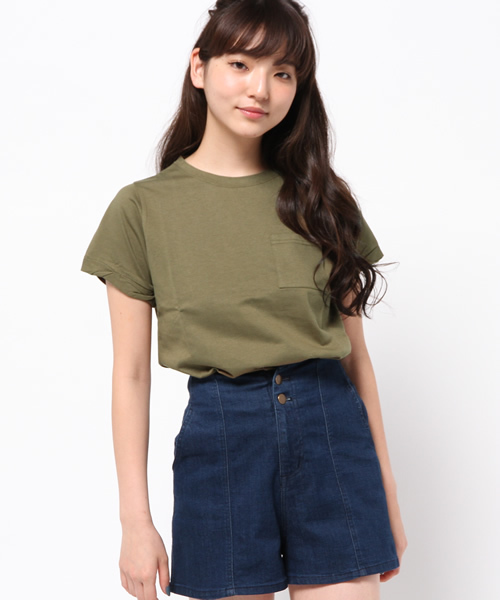Chico（チコ）の「ポケットT（Tシャツ/カットソー・レディース・ホワイト/ネイビー/モスグリーン/グレー・FREE）」の17枚目の写真