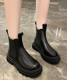 サイドゴア ショートブーツ