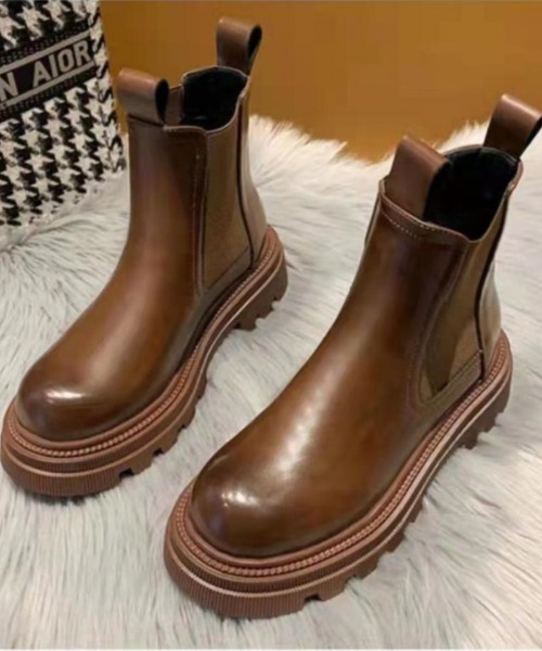 Ritzy(リッツィー)の「サイドゴア ショートブーツ(ブーツ・レディース・ブラウン/ブラック・23/23.5/25/24.5/24)」の6枚目の写真