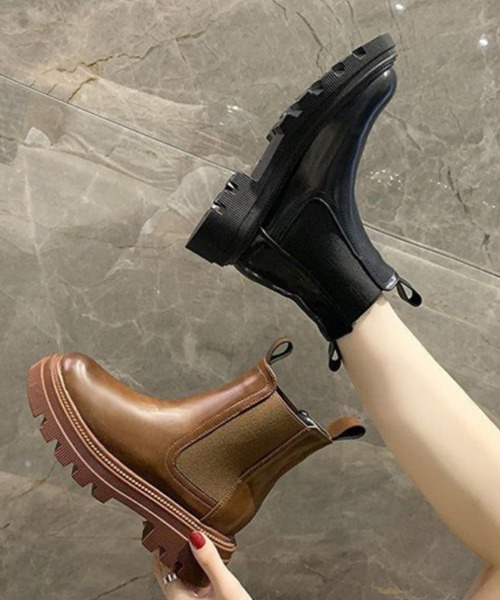 Ritzy(リッツィー)の「サイドゴア ショートブーツ(ブーツ・レディース・ブラウン/ブラック・23/23.5/25/24.5/24)」の7枚目の写真