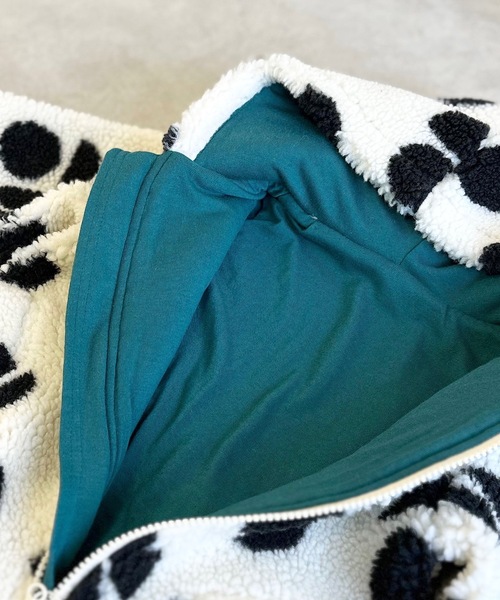 HOGAN RANCH WEAR（ホーガンランチウエア）の「ソウガラジャガードボアジャンプスーツ（baby/FREE）（その他アウター・キッズ・オフホワイト/アイボリー/エメラルド・FREE）」の8枚目の写真