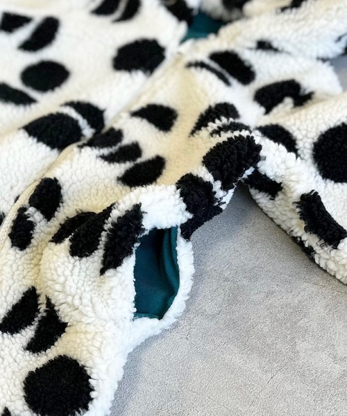 HOGAN RANCH WEAR（ホーガンランチウエア）の「ソウガラジャガードボアジャンプスーツ（baby/FREE）（その他アウター・キッズ・オフホワイト/アイボリー/エメラルド・FREE）」の9枚目の写真