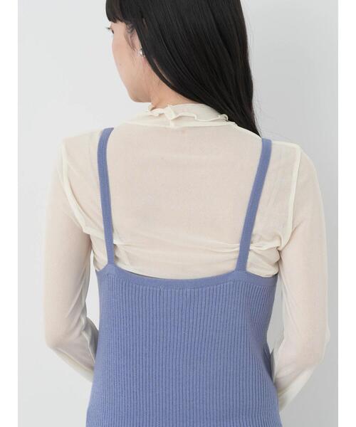 earth music&ecology(アースミュージックアンドエコロジー)の「SET2点シャギーニット+リブワンピース(ワンピース・レディース・ブラック/グレイッシュベージュ/ブルー・FREE)」の20枚目の写真