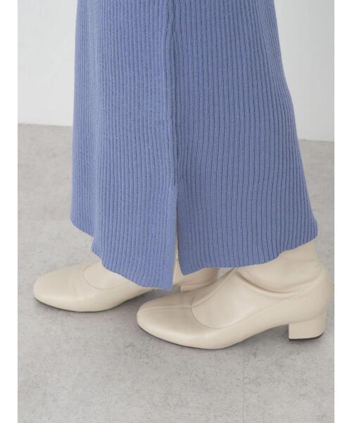 earth music&ecology(アースミュージックアンドエコロジー)の「SET2点シャギーニット+リブワンピース(ワンピース・レディース・ブラック/グレイッシュベージュ/ブルー・FREE)」の21枚目の写真