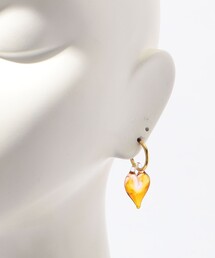LEVENS（レヴェンス）の「LEVENS HEART OF GLASS HOOPS ピアス