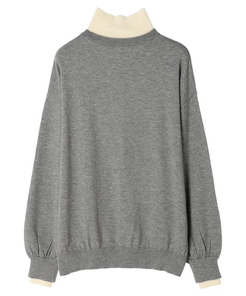 AJUGA.（アジュガ）の「■AJUGA.×GP レイヤードハイネックニット（ニット/セーター・レディース・グレー/ブラック/アイボリー・FREE）」の10枚目の写真