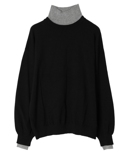 AJUGA.（アジュガ）の「■AJUGA.×GP レイヤードハイネックニット（ニット/セーター・レディース・グレー/ブラック/アイボリー・FREE）」の17枚目の写真