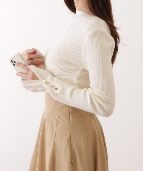 【ELIZABETTA FRANCHI】新作ドレス ボートネック ボタンスリット ELIZABETTA FRANCHI】新作ドレス ボートネック ボタンスリット