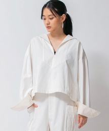 Johnbull | スラブバックサテンセーラーカラーシャツ(シャツ/ブラウス)