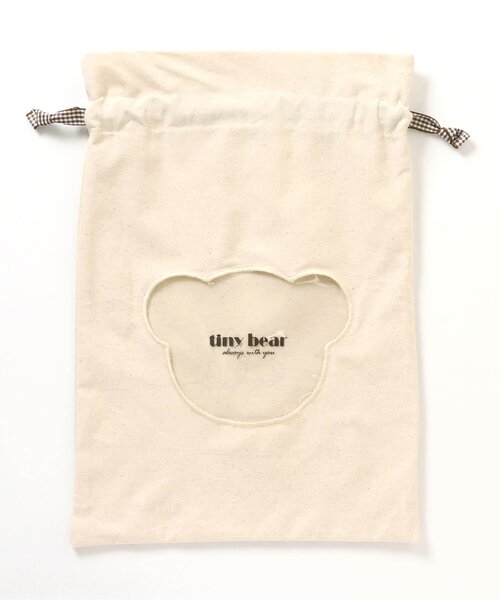 apres les cours（アプレレクール）の「tiny bear 窓付き巾着（ラッピングキット・キッズ・ベージュ・FREE）」の6枚目の写真