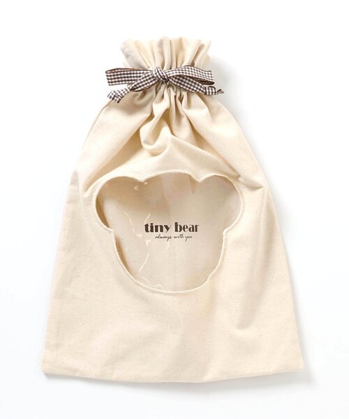 apres les cours（アプレレクール）の「tiny bear 窓付き巾着（ラッピングキット・キッズ・ベージュ・FREE）」の8枚目の写真