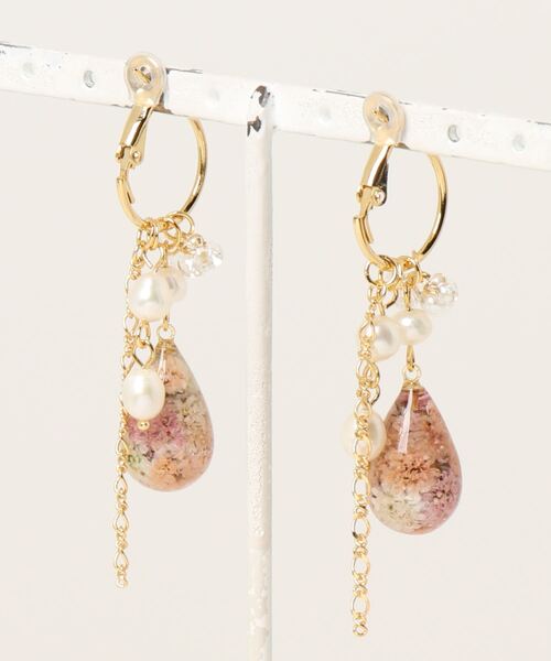 tone(トーン)の「【in the Park】お花のしずく2wayピアス(MA)(ピアス(両耳用)・レディース・ピンク系その他/ブルー系その他・FREE)」の10枚目の写真