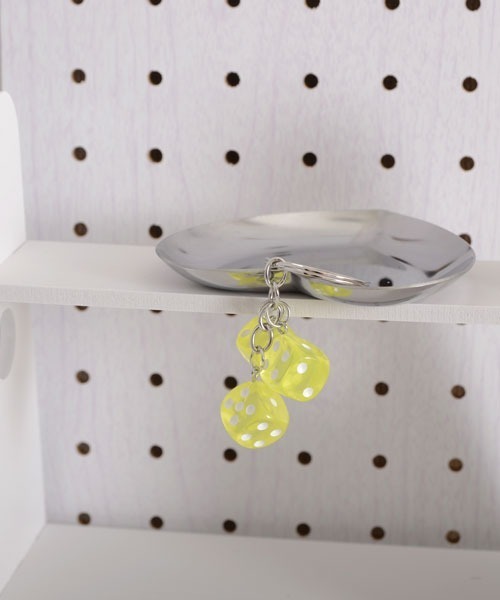 urge select】カラフル サイコロ キーホルダー/バッグチャーム