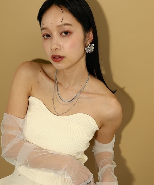 voov（ブーブ）の「3連 チェーン 平スネーク ネックレス（ネックレス・レディース・ゴールド/シルバー・フリー）」の8枚目の写真