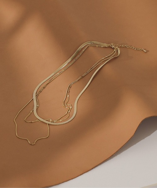 voov（ブーブ）の「3連 チェーン 平スネーク ネックレス（ネックレス・レディース・ゴールド/シルバー・フリー）」の21枚目の写真