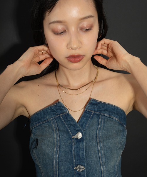 voov（ブーブ）の「3連 チェーン 平スネーク ネックレス（ネックレス・レディース・ゴールド/シルバー・フリー）」の11枚目の写真