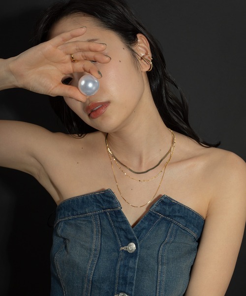 voov（ブーブ）の「3連 チェーン 平スネーク ネックレス（ネックレス・レディース・ゴールド/シルバー・フリー）」の12枚目の写真