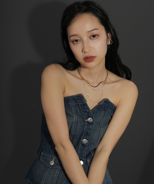 voov（ブーブ）の「3連 チェーン 平スネーク ネックレス（ネックレス・レディース・ゴールド/シルバー・フリー）」の14枚目の写真