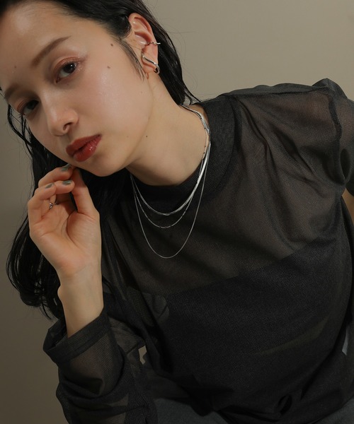 voov（ブーブ）の「3連 チェーン 平スネーク ネックレス（ネックレス・レディース・ゴールド/シルバー・フリー）」の17枚目の写真