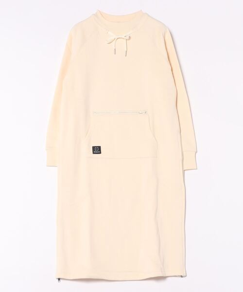 S'more(スモア)の「Double pocket sweatshirt dress (AW)(ワンピース・レディース・ホワイト/ブラウン・MEDIUM/LARGE/SMALL)」の6枚目の写真
