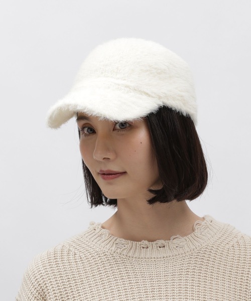 LAKOLE(ラコレ)の「フェイクファーサーモキャップ / 100116(キャップ・レディース・サンドグレー/ブラック/オフホワイト・FREE)」の1枚目の写真