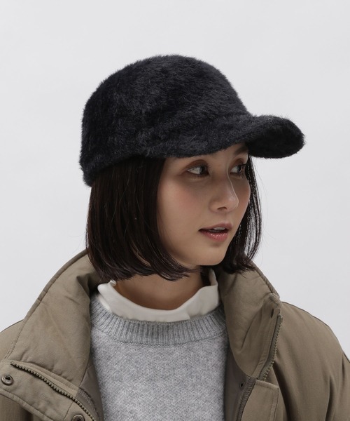 LAKOLE(ラコレ)の「フェイクファーサーモキャップ / 100116(キャップ・レディース・サンドグレー/ブラック/オフホワイト・FREE)」の2枚目の写真