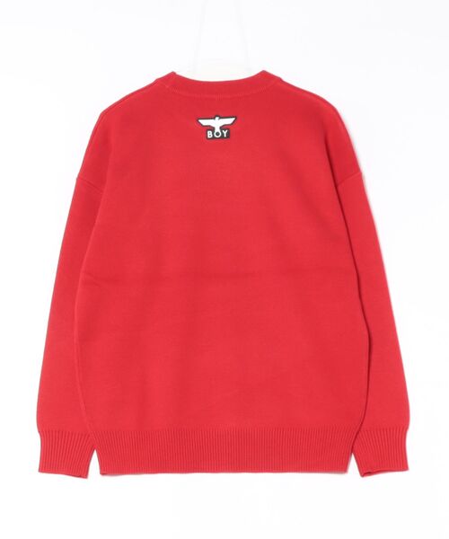BOY LONDON(ボーイロンドン)の「【BOY LONDON】LOGO KNIT PULLOVER(ニット/セーター・メンズ・レッド・M/L/S)」の15枚目の写真
