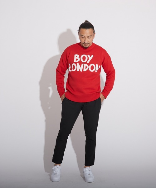 BOY LONDON(ボーイロンドン)の「【BOY LONDON】LOGO KNIT PULLOVER(ニット/セーター・メンズ・レッド・M/L/S)」の12枚目の写真