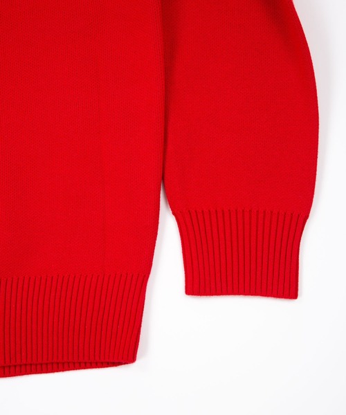 BOY LONDON(ボーイロンドン)の「【BOY LONDON】LOGO KNIT PULLOVER(ニット/セーター・メンズ・レッド・M/L/S)」の5枚目の写真