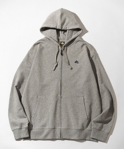 LOGOS park（ロゴスパーク）の「【LOGOS Park/ロゴスパーク】裏毛 ワンポイントロゴ ジップアップパーカー（パーカー・メンズ・オレンジ/マスタード/ネイビー/グレー/カーキ/ブラック・L/LL/M）」の2枚目の写真