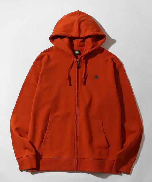 LOGOS park（ロゴスパーク）の「【LOGOS Park/ロゴスパーク】裏毛 ワンポイントロゴ ジップアップパーカー（パーカー・メンズ・オレンジ/マスタード/ネイビー/グレー/カーキ/ブラック・L/LL/M）」の6枚目の写真