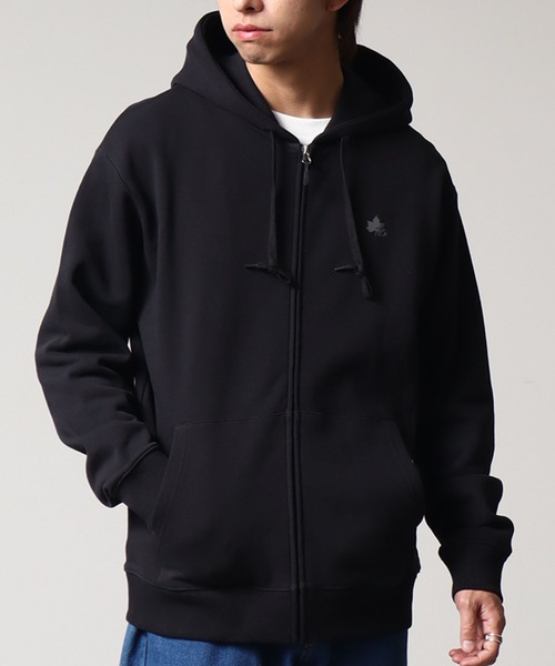 LOGOS park（ロゴスパーク）の「【LOGOS Park/ロゴスパーク】裏毛 ワンポイントロゴ ジップアップパーカー（パーカー・メンズ・オレンジ/マスタード/ネイビー/グレー/カーキ/ブラック・L/LL/M）」の15枚目の写真