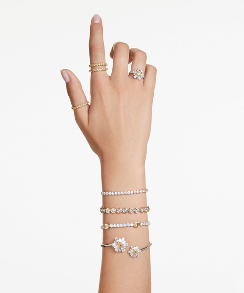 新品　蜂　マルチカラー　スワロフスキーリング　フリーサイズ　レディーガガ愛用 SWAROVSKI（スワロフスキー）の「【公式】【スワロフスキー