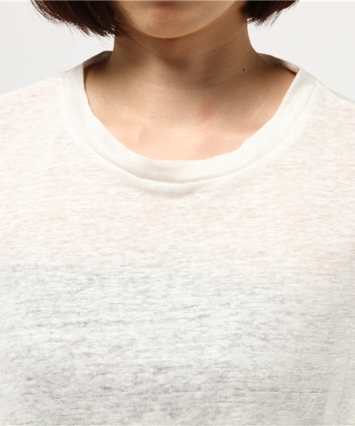 IKUMI（イクミ）の「ノースリーブT（ニット/セーター・レディース・オフホワイト/ブラック・ﾌﾘ-）」の6枚目の写真
