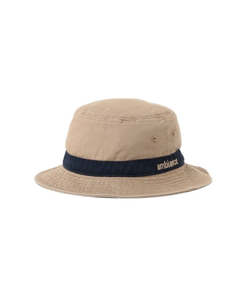 B:MING by BEAMS（ビーミングバイビームス）の「ambiance / Line Bucket Hat（ハット・メンズ・ネイビー/ベージュ・ONE SIZE）」の2枚目の写真