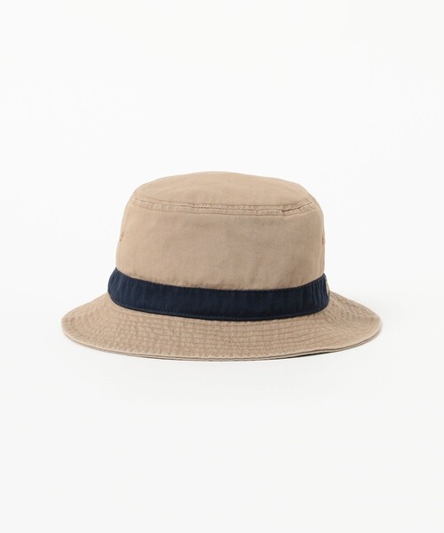 B:MING by BEAMS（ビーミングバイビームス）の「ambiance / Line Bucket Hat（ハット・メンズ・ネイビー/ベージュ・ONE SIZE）」の6枚目の写真