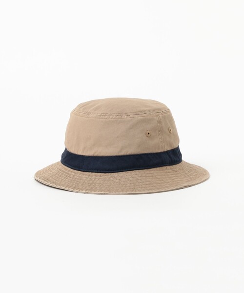 B:MING by BEAMS（ビーミングバイビームス）の「ambiance / Line Bucket Hat（ハット・メンズ・ネイビー/ベージュ・ONE SIZE）」の7枚目の写真