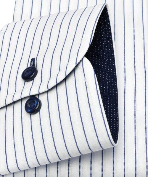 TOKYO SHIRTS（トウキョウシャツ）の「形態安定ノーアイロン ボタンダウン 長袖ビジネスワイシャツ（ビジネスシャツ・メンズ・ブルー・首回り39cm-裄丈80cm/首回り39cm-裄丈84cm/首回り41cm-裄丈82cm/首回り41cm-裄丈86cm/首回り42cm-裄丈82cm/首回り42cm-裄丈86cm/首回り43cm-裄丈82cm/首回り43cm-裄丈86cm/首回り37cm-裄丈80cm/首回り37cm-裄丈84cm）」の3枚目の写真