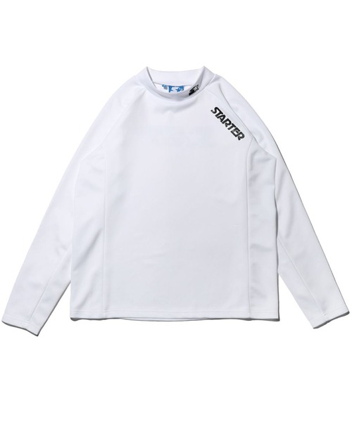 STARTER BLUE LABEL(スターターブルーレーベル)の「【STARTER GOLF】スターターゴルフ AQUATWIST(R)高伸縮ストレッチ カラフルモックネック長袖カットソー SG-123006(Tシャツ/カットソー・メンズ・レッド/ホワイト/ブラック/ピンク/カーキ/ブルー・M/S/L/XL/XS)」の1枚目の写真