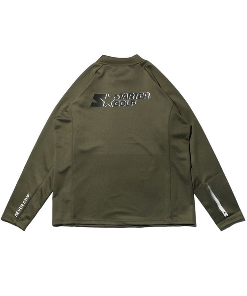 STARTER BLUE LABEL(スターターブルーレーベル)の「【STARTER GOLF】スターターゴルフ AQUATWIST(R)高伸縮ストレッチ カラフルモックネック長袖カットソー SG-123006(Tシャツ/カットソー・メンズ・レッド/ホワイト/ブラック/ピンク/カーキ/ブルー・M/S/L/XL/XS)」の12枚目の写真