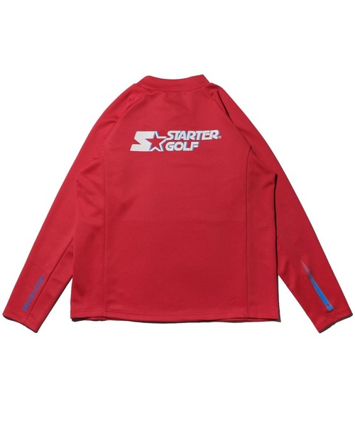 STARTER BLUE LABEL(スターターブルーレーベル)の「【STARTER GOLF】スターターゴルフ AQUATWIST(R)高伸縮ストレッチ カラフルモックネック長袖カットソー SG-123006(Tシャツ/カットソー・メンズ・レッド/ホワイト/ブラック/ピンク/カーキ/ブルー・M/S/L/XL/XS)」の15枚目の写真