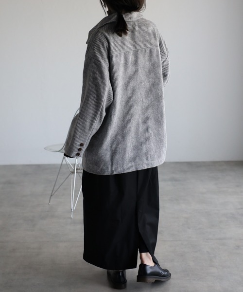 セール】フロントジップカバーオールジャケット/コーデュロイシャツ