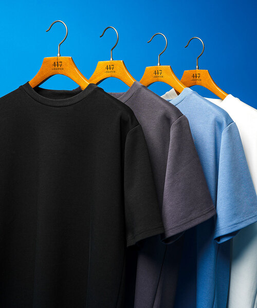 417 EDIFICE（フォーワンセブンエディフィス）の「”接触冷感＆速乾” utility/ユーティリティEVERYDAY Tシャツ（Tシャツ/カットソー・メンズ・ホワイト/ブラック/ブルー/チャコールグレー・SMALL/MEDIUM/LARGE/X-LARGE）」の16枚目の写真