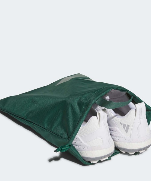 adidas（アディダス）の「ボールドロゴ シューズサック【adidas Golf/アディダスゴルフ】（エコバッグ/サブバッグ・メンズ・ライトグリーン/ホワイト/ブルー系その他/ブラック/ダークグリーン/レッド/エメラルド・FREE）」の9枚目の写真