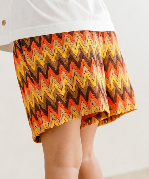 MAKE YOUR DAY（メイクユアデイ）の「セットアップできるニットソーショートパンツ■80～140cm（その他パンツ・キッズ・オレンジ/グリーン/ピンク・80/90/100/110/120/130/140）」の4枚目の写真