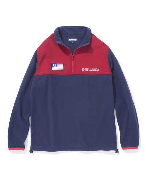 XLARGE(エクストララージ)の「FLEECE HALF ZIP PULLOVER(その他トップス・メンズ・ブラック/ネイビー・SMALL/X-LARGE/MEDIUM/LARGE)」の2枚目の写真