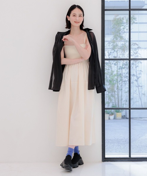 LAKOLE（ラコレ）の「ベアキャミワンピース / 106414（ワンピース・レディース・アイボリー/ネイビー・MEDIUM/SMALL）」の3枚目の写真