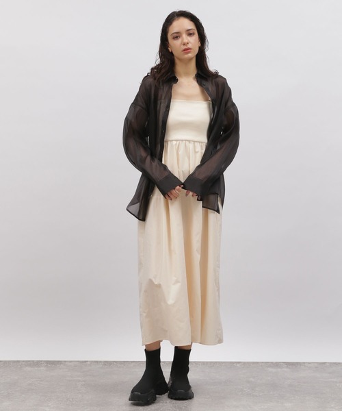 LAKOLE（ラコレ）の「ベアキャミワンピース / 106414（ワンピース・レディース・アイボリー/ネイビー・MEDIUM/SMALL）」の14枚目の写真